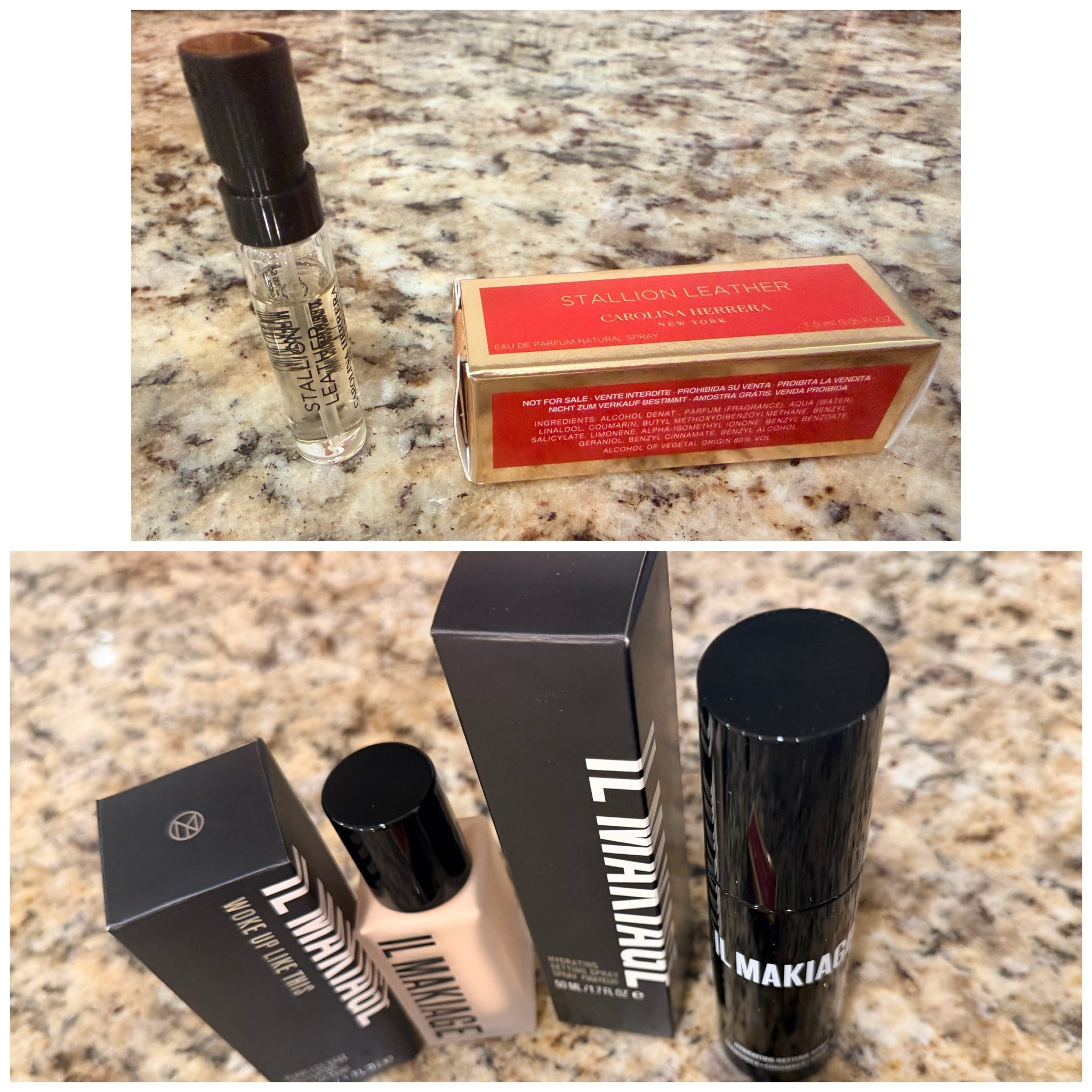 Received these products for #free #ilmakiage #flawlessbasefoundation #wokeuplikethis  SORRY I DON’T SPEAK LOW MAINTENANCE … #ilmakiage hydratingsettingspray as being part as a beauty influencer 🙌🏻🙌🏻🙌🏻 #foundation #makeupsettingspray & STALLION LEATHER FRAGRANCE BY CAOROLINA HERRERA NEW YORK #influenster

#LTKselfcare #LTKGiftGuide #LTKBeauty