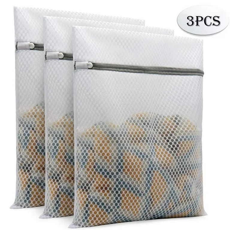 Peduu Durable Honeycomb Mesh Laundry Bags for Delicates Mesh Sweater Laundry Bag 12 x 16 inches 3... | Walmart (US)