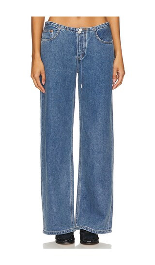 Still Here Cool Wide Leg in Denim-Medium. - size 24 | Revolve Clothing (Global)