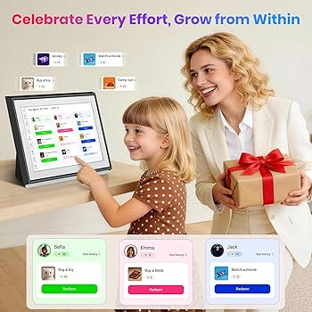 BIGASUO 10.1" Digital Calendar, Smart Touchscreen Interactive Display, Electronic Organizer for M... | Amazon (US)