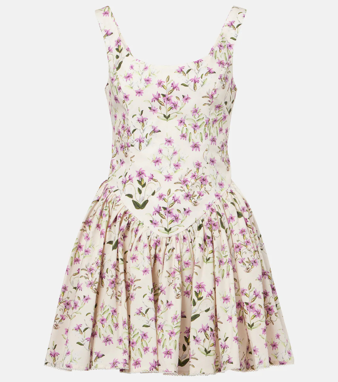 Pluma floral cotton minidress | Mytheresa (US/CA)