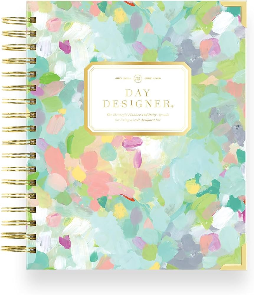 Day Designer 2024-2025 Daily Planner, July 2024 - June 2025, 7.4x9.5 Page Size, Daily Monet Gloss... | Amazon (US)
