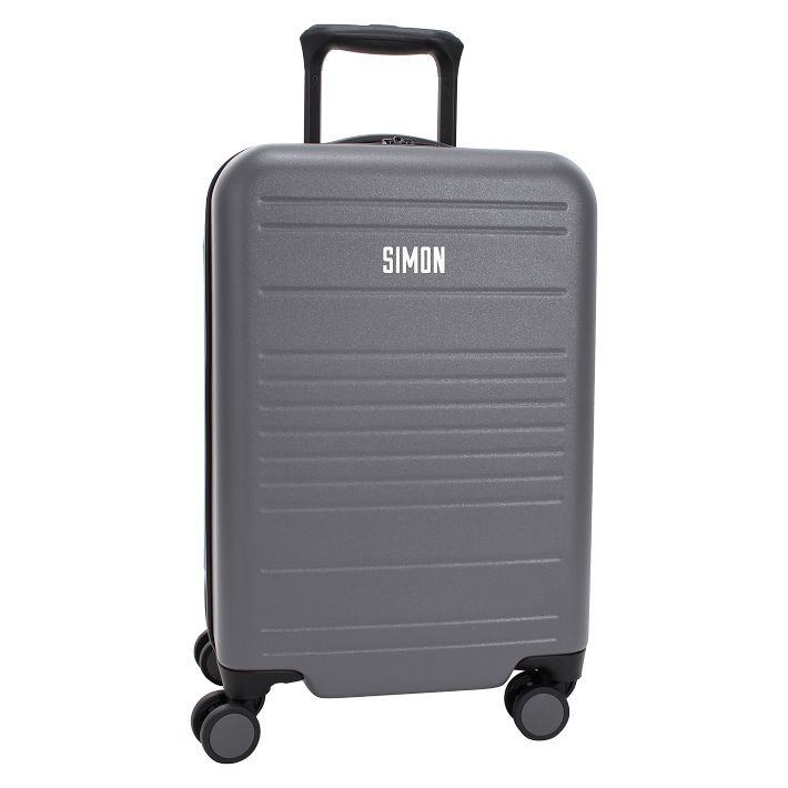 Bryant Hardsided Charcoal Luggage | Pottery Barn Teen