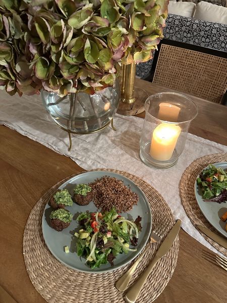 Linking my hydrangeas plus other table decor! They’re actually faux but I’ve had them in this vase with water for days and they feel real! 

#LTKhome