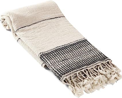 Amber Linen Turkish Towel/Throw | Amazon (US)