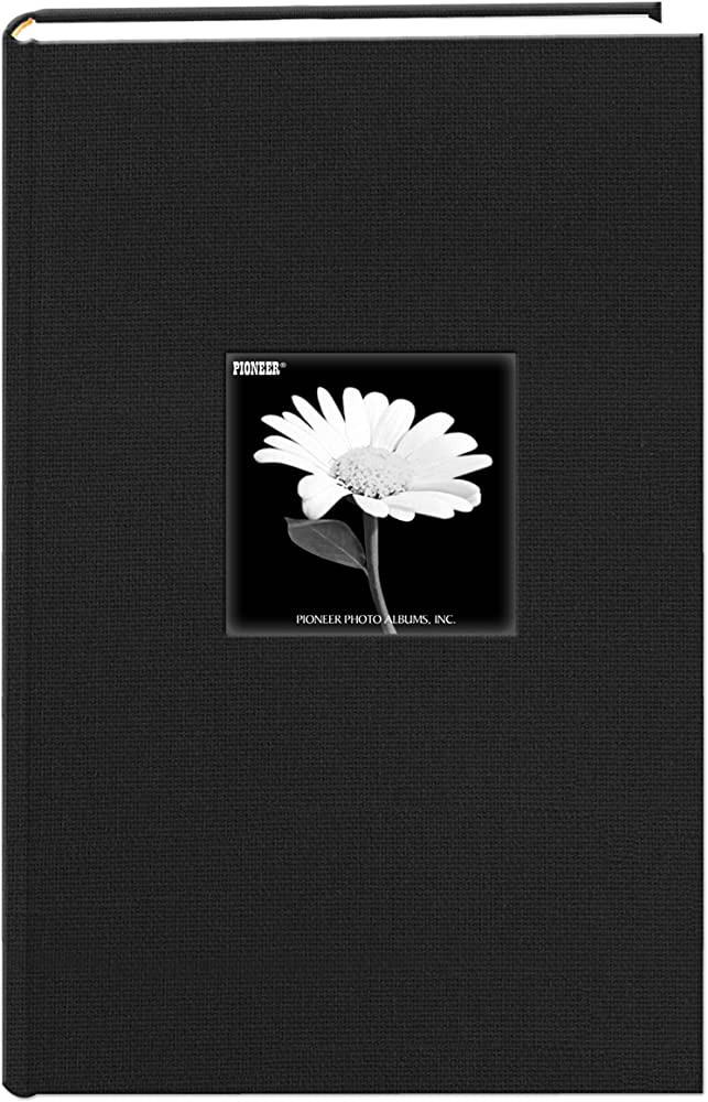 Fabric Frame Cover Photo Album 300 Pockets Hold 4x6 Photos, Deep Black | Amazon (US)