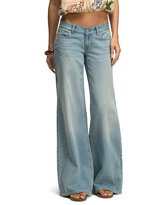 Women's Liquid Luxe Low-Rise Ultra Wide-Leg Jeans | Macy's