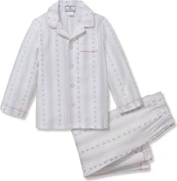 Kids' Classic Brushed Twill Two-Piece Pajamas | Nordstrom