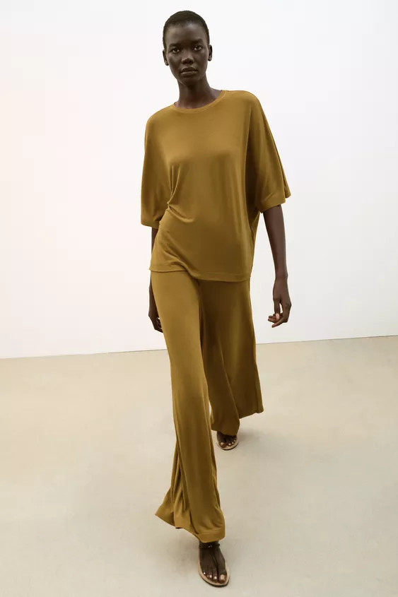FLOWY PALAZZO PANTS | Zara US