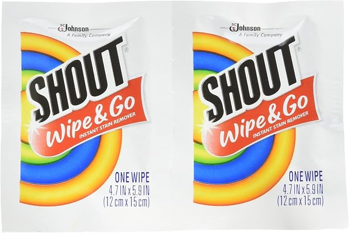 Shout Instant Stain Remover Towelette Wipes (80 count) | Amazon (US)