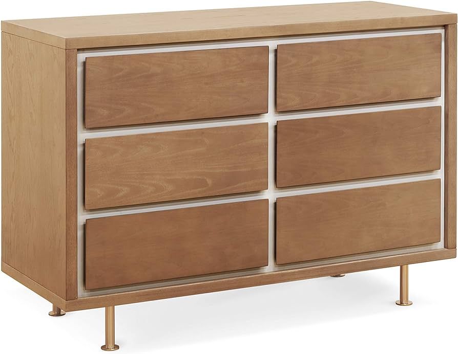 Nursery Works Novella 6-Drawer Double Dresser in Stained Ash/Ivory | Amazon (US)