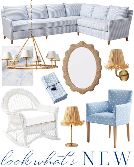 living room, sofa, couch, sectional, blue and white, coastal home, coastal style, coastal grandmillennial, grandmillennial home, classic home, southern home, southern style, woven lamp, woven mirror, rattan, coastal grand, coastal grandma, Nancy Meyers

#LTKSeasonal #LTKhome #LTKfindsunder100