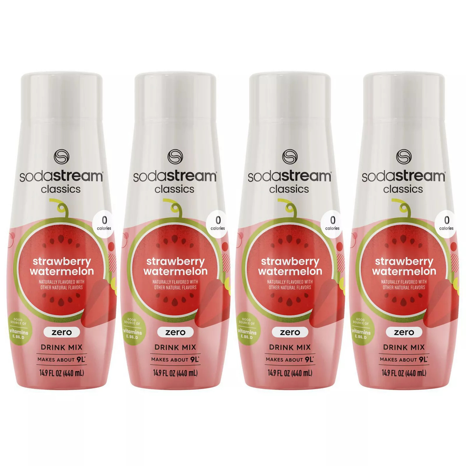 SodaStream Zero Strawberry Watermelon Sparkling Drink Mix 4-pk, None | Kohl's
