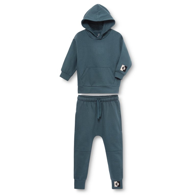 Little Star Organic Toddler and Kids Fleece Pullover Hoodie and Sweatpants Set, 2-Piece Set, Size... | Walmart (US)