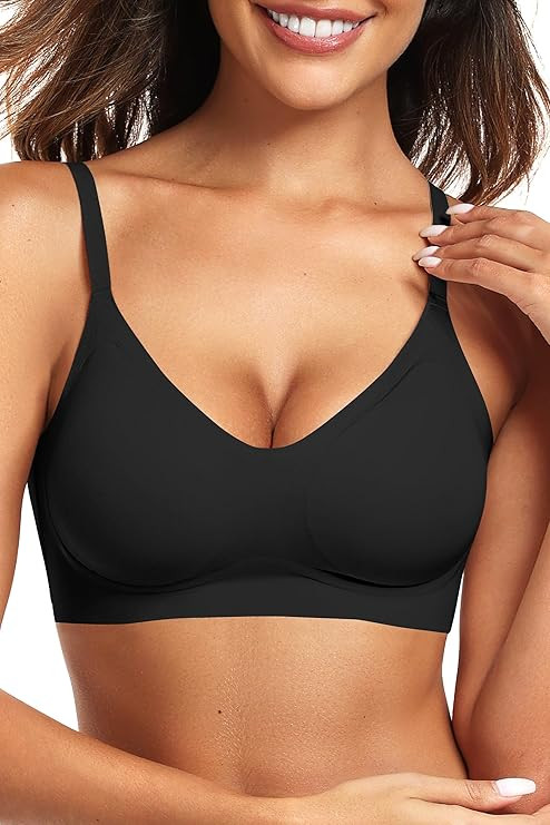 Vertvie Womens Seamless Jelly Bras No Underwire Comfort Push Up Bras Buttery Soft Wireless Bralet... | Amazon (US)