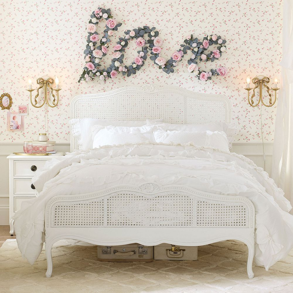 LoveShackFancy Caned Classic Bed | Pottery Barn Teen