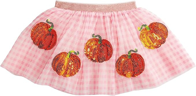Mud Pie Baby Girls Kids Pumpkin Sequin Tutu | Amazon (US)