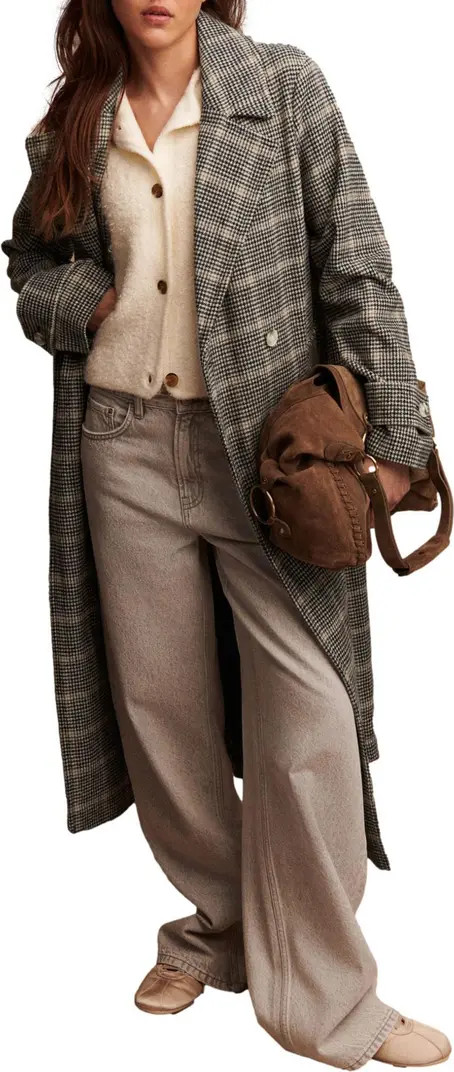 Windowpane Plaid Coat | Nordstrom