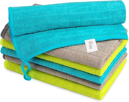 AIDEA Microfiber Cleaning Cloths Softer Highly Absorbent, Lint Free Streak Free for Tackling Any ... | Amazon (US)