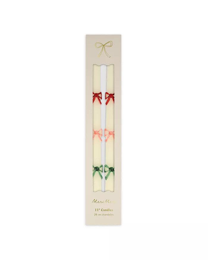 Meri Meri Multi Color Bow Taper Candle, Set of 2 | Bloomingdale's (US)