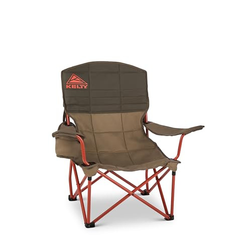 Kelty Lowdown Folding Chair, Camping Seat for Backyard Parties, Soccer Saturdays, Concerts, Beach, Tailgating (Bungee Cord / Beluga) | Amazon (US)
