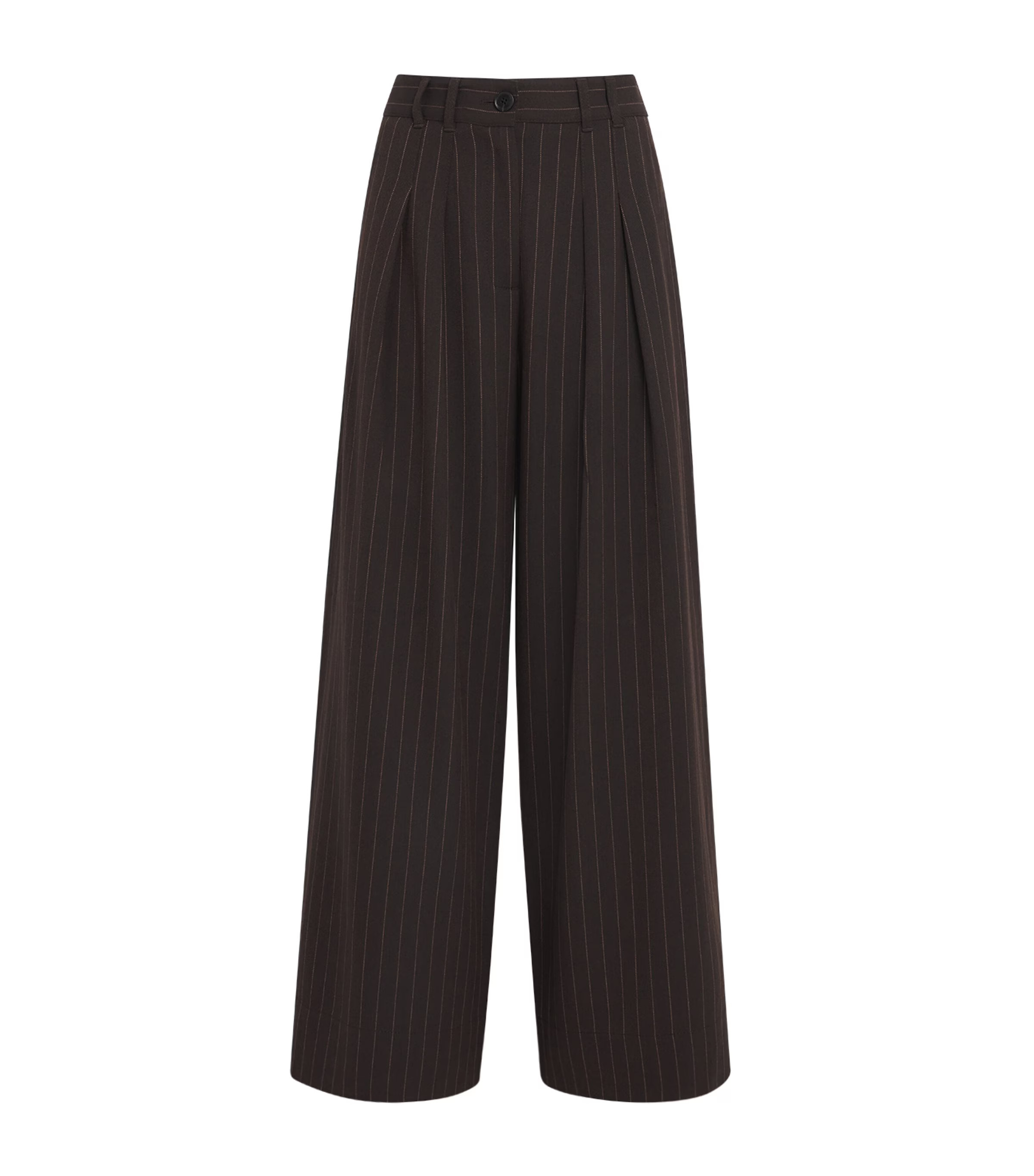ME+EM Pinstripe Wide-Leg Trousers | Harrods
