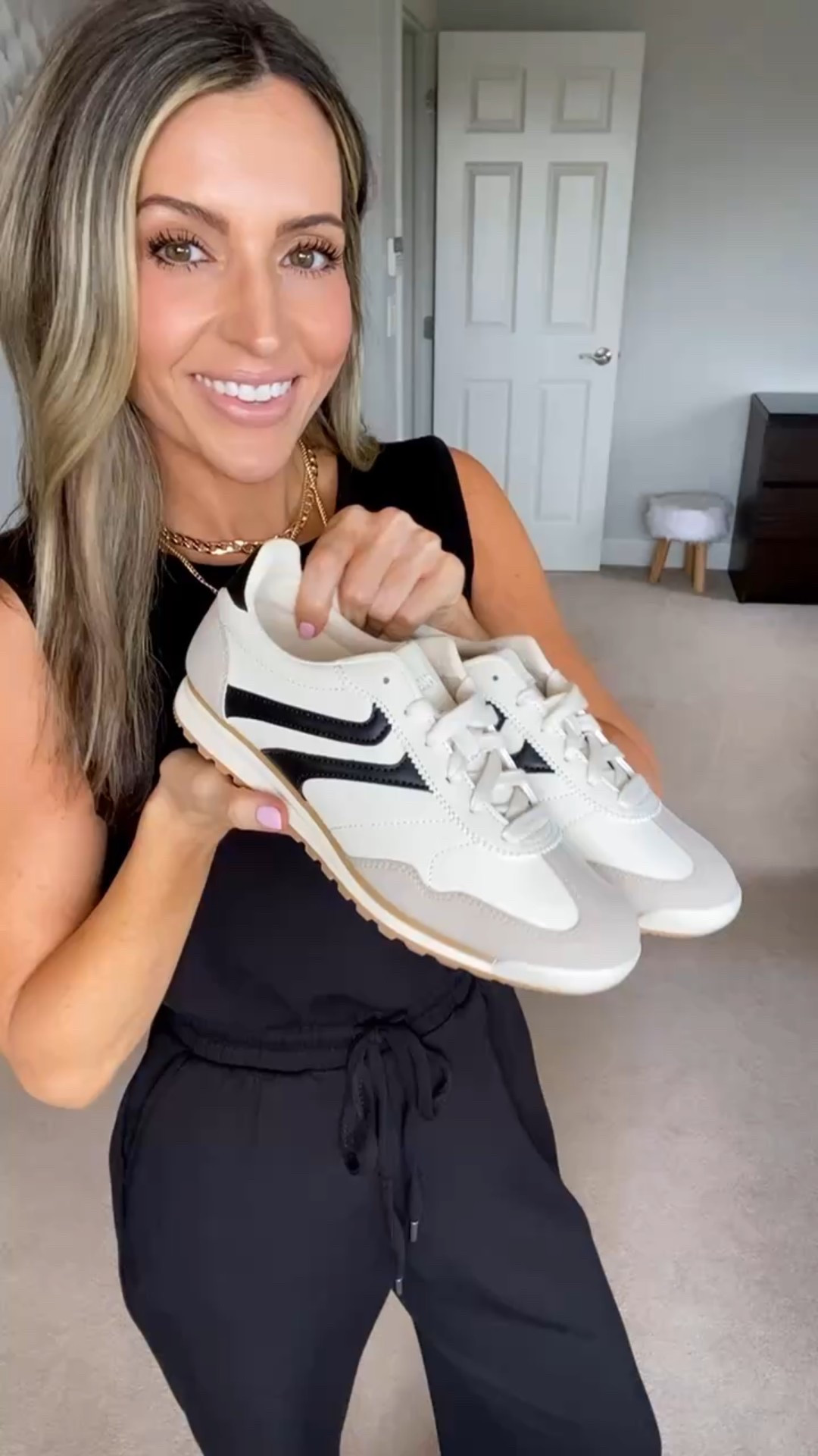 #walmartpartner
#walmartfashion
@walmartfashion
Love these retro sneakers! They look so cute styled with any casual / athleisure outfit. TTS & comfy 👌  


#LTKStyleTip #LTKShoeCrush #LTKFindsUnder50