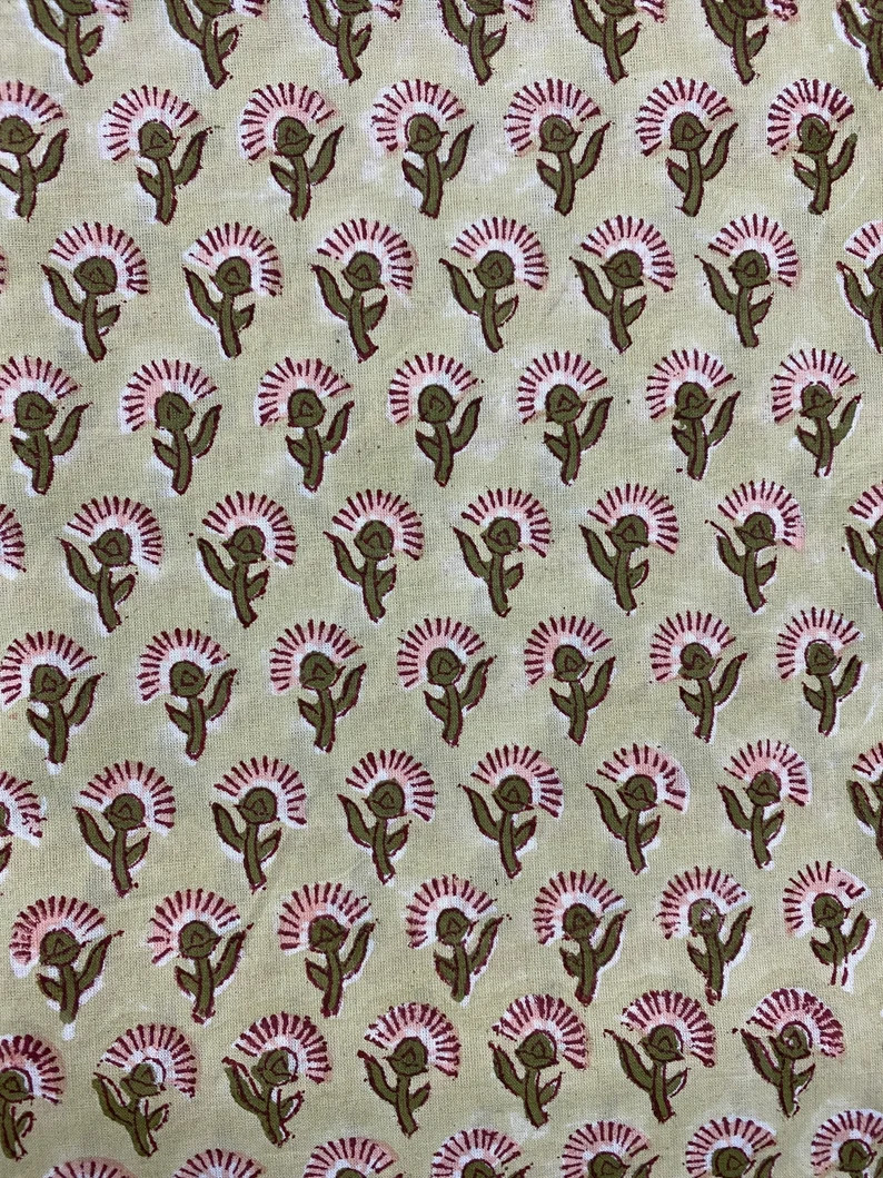 Moss Green Coral Pink Cloth Napkins Cotton Napkins Hand | Etsy | Etsy (US)