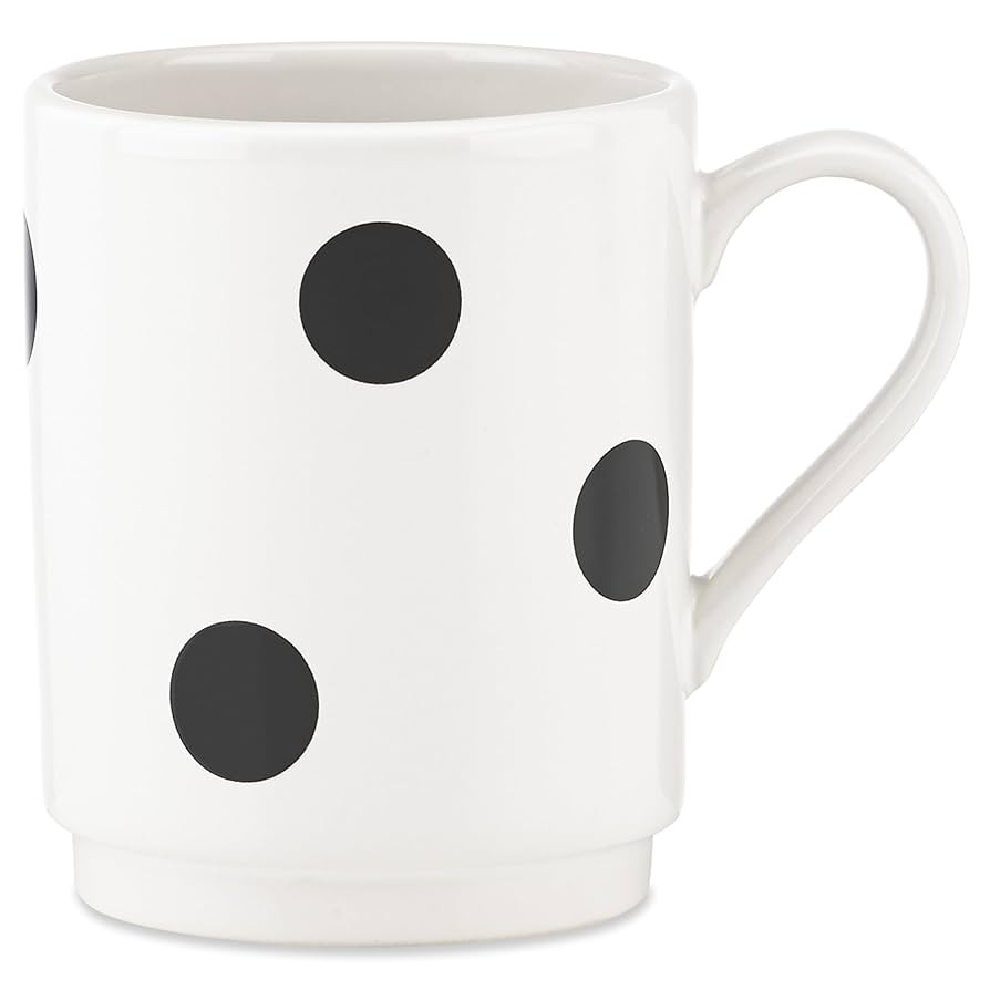 kate spade new york Deco Dot Mug, 1 Count, White | Amazon (US)