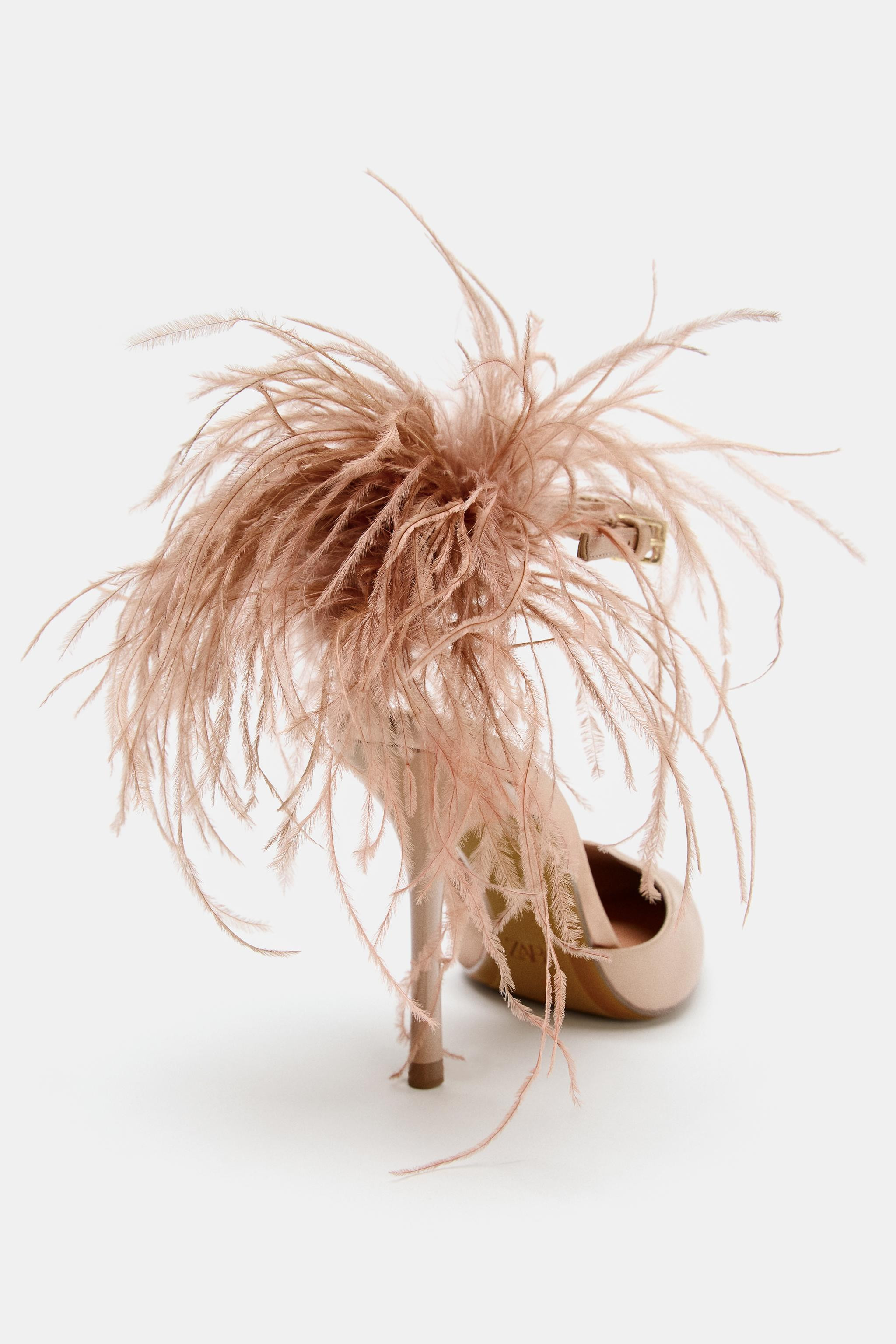 FEATHER HIGH HEELS | Zara UK