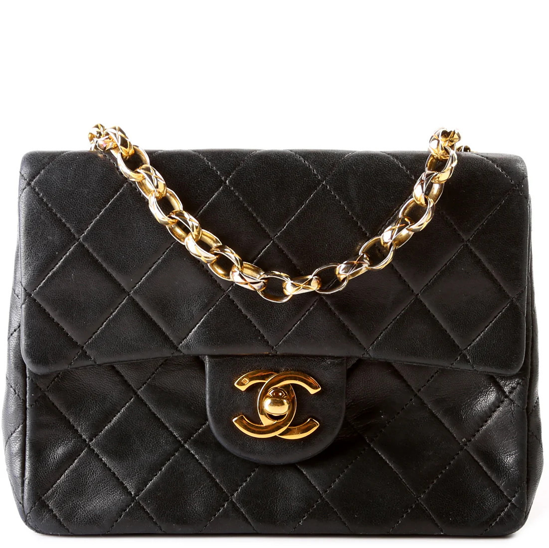 Mini Square Flap Vintage 1M | Keeks Designer Handbags
