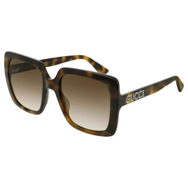 Gucci Brown Shaded Square Ladies Sunglasses - Walmart.com | Walmart (US)