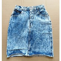 Vintage St Louis Blues Acid Wash Jean Skirt Size 7 | Etsy (US)