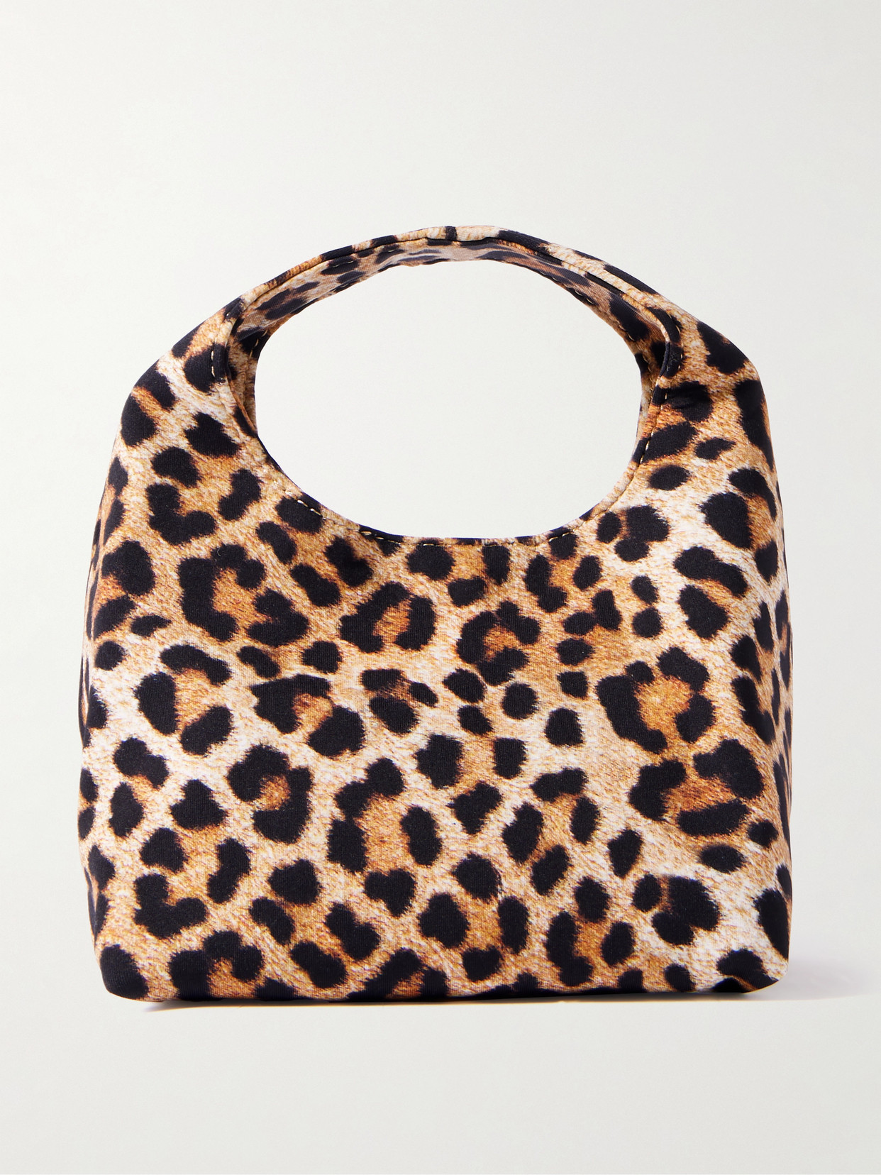 Loeffler Randall - Kenzie Leopard-print Jersey Clutch - Animal print | NET-A-PORTER (US)
