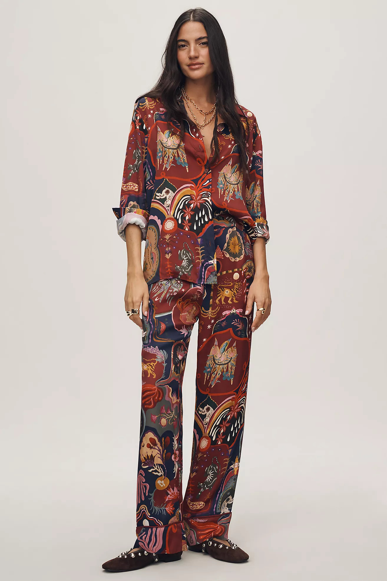 Farm Rio Surreal Printed Pants | Anthropologie (US)