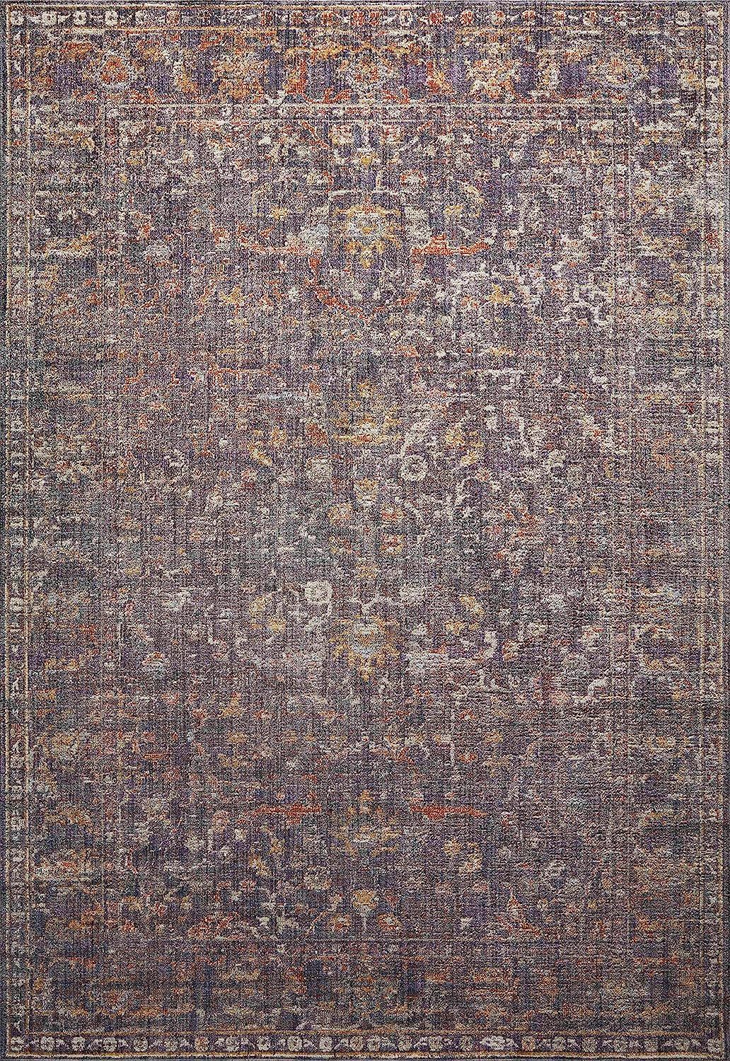 Chris Loves Julia x Loloi Rosemarie ROE-04 Graphite / Multi Oriental Area Rug 10'-0" x 14'-0" | Amazon (US)