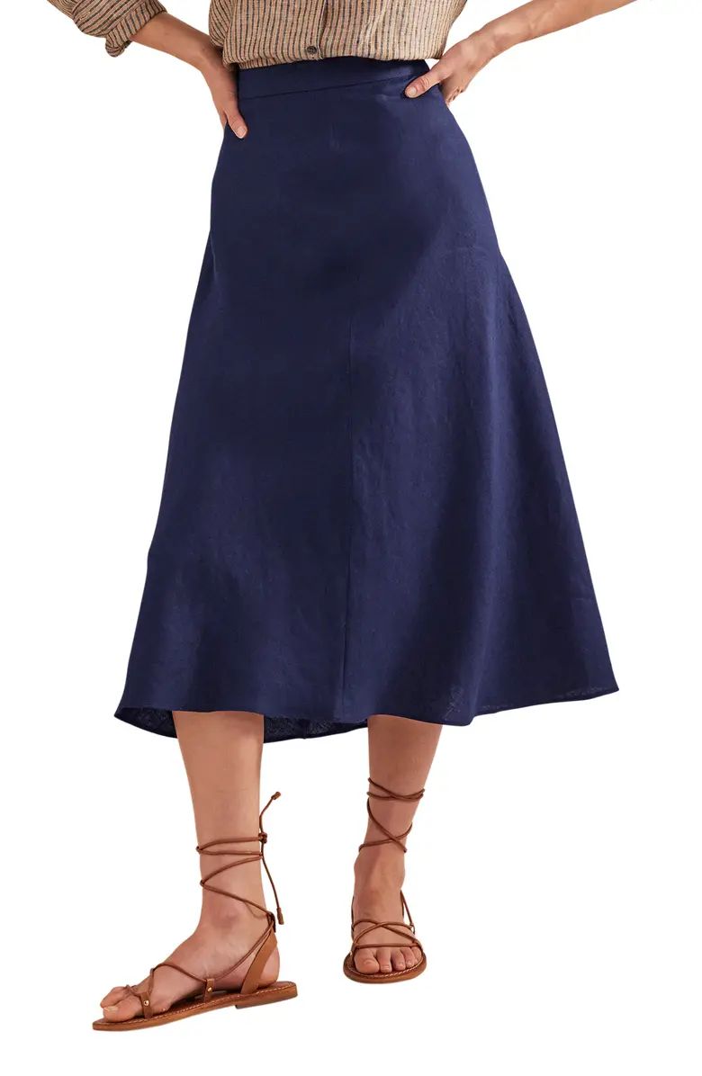 Bias Cut Linen Skirt | Nordstrom