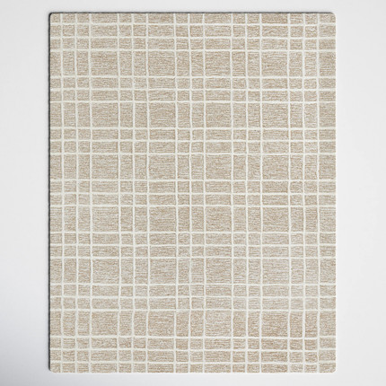 Alec Handmade Wool Brown/White Rug