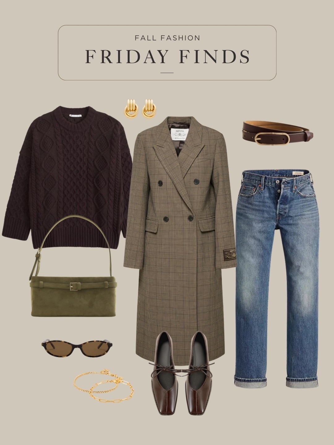 Friday Finds - shop our fall inspo outfits! 🤎

#falloufits #fallinspo #abercrombieandfitch #aritzia #amazon #revolveclothing