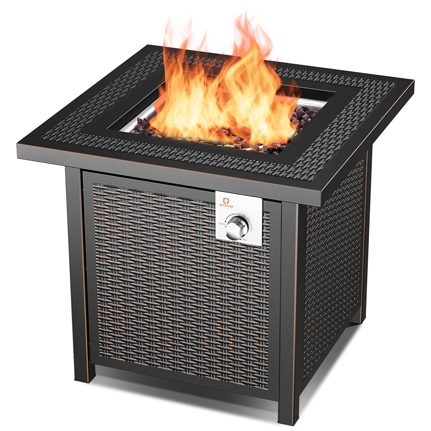 25'' H x 28'' W Propane Outdoor Fire Pit Table | Wayfair North America