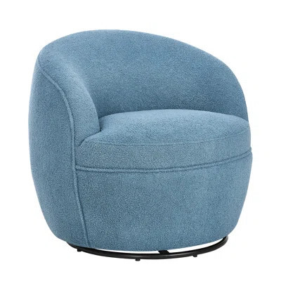 360 Swivel Chair, Blue - Luxurious Fabric, Comfortable Comfort & Design | Wayfair North America