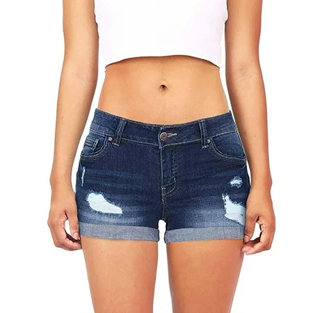 Fashion Women Loose Shorts Women Low Waisted Washed Ripped Hole Short Mini Jeans Denim Pants Shorts | Walmart (US)
