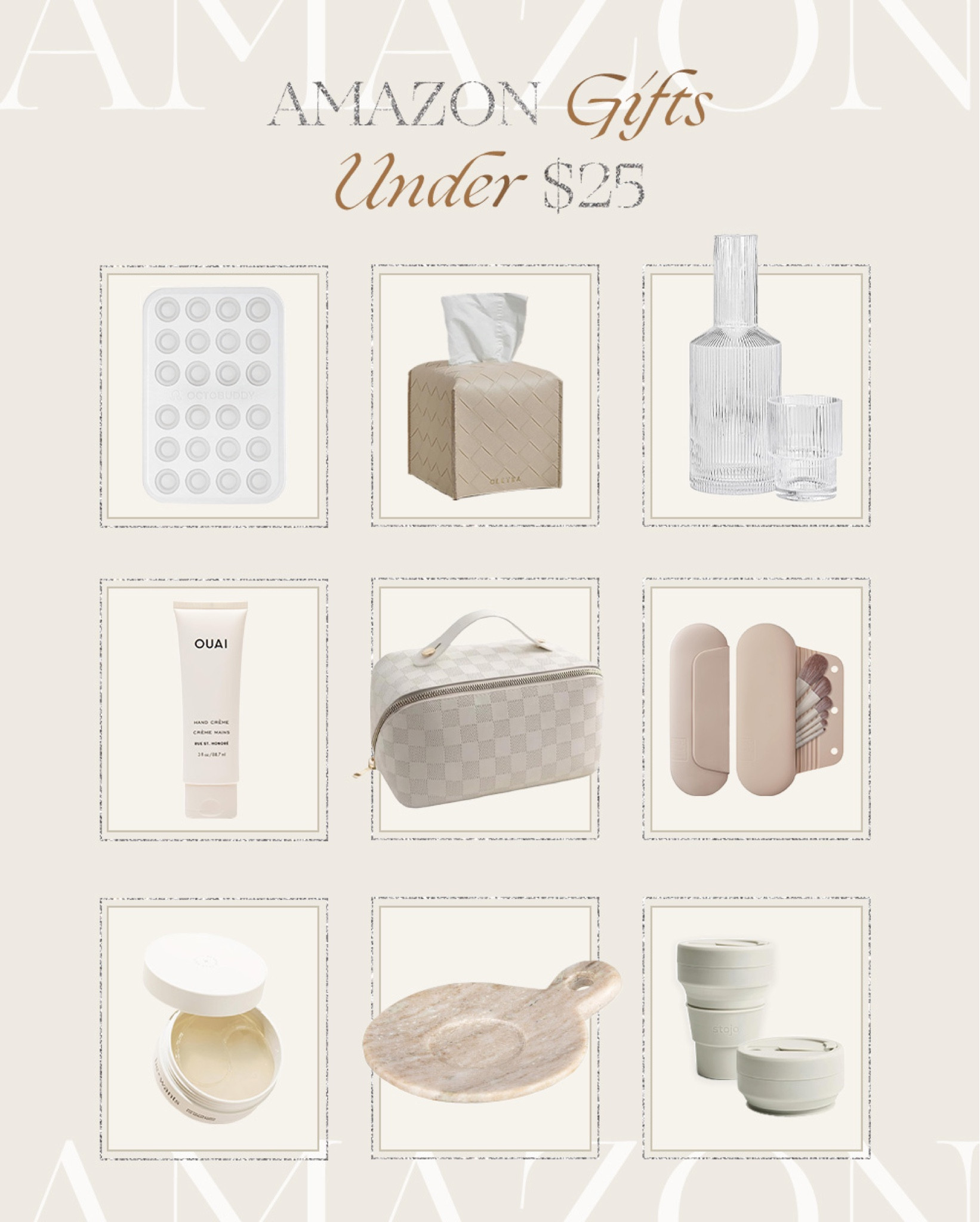 Amazon gifts under $25 🤍 last-minute gift ideas, beauty gifts, home and travel gift ideas that are affordable 

#LTKfindsunder50 #LTKGiftGuide #LTKHoliday