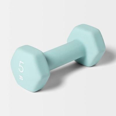Dumbbell 5lbs Aqua - All In Motion™: PVC Coated, Iron Filled, Arm Workout | Target