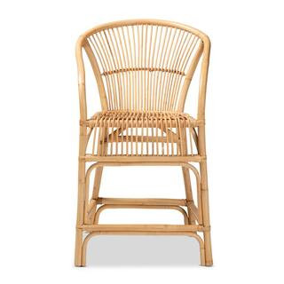 Baxton Studio Murai 38.5 in. Natural Brown Low Back Rattan Counter Height Bar Stool 212-12816-HD | The Home Depot