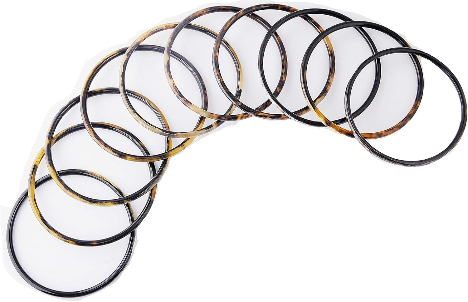 Marycrafts Womens Handmade Horn Fashion Stacking Bangle Bracelet Set of Bracelets | Amazon (US)