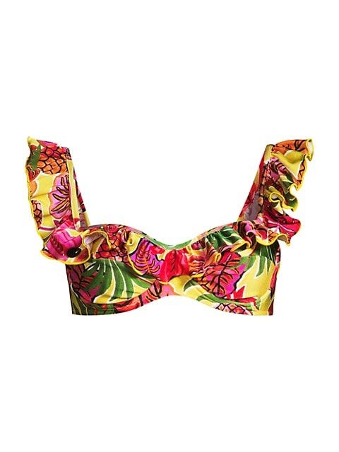 Fruit Dream Ruffled Bikini Top | Saks Fifth Avenue