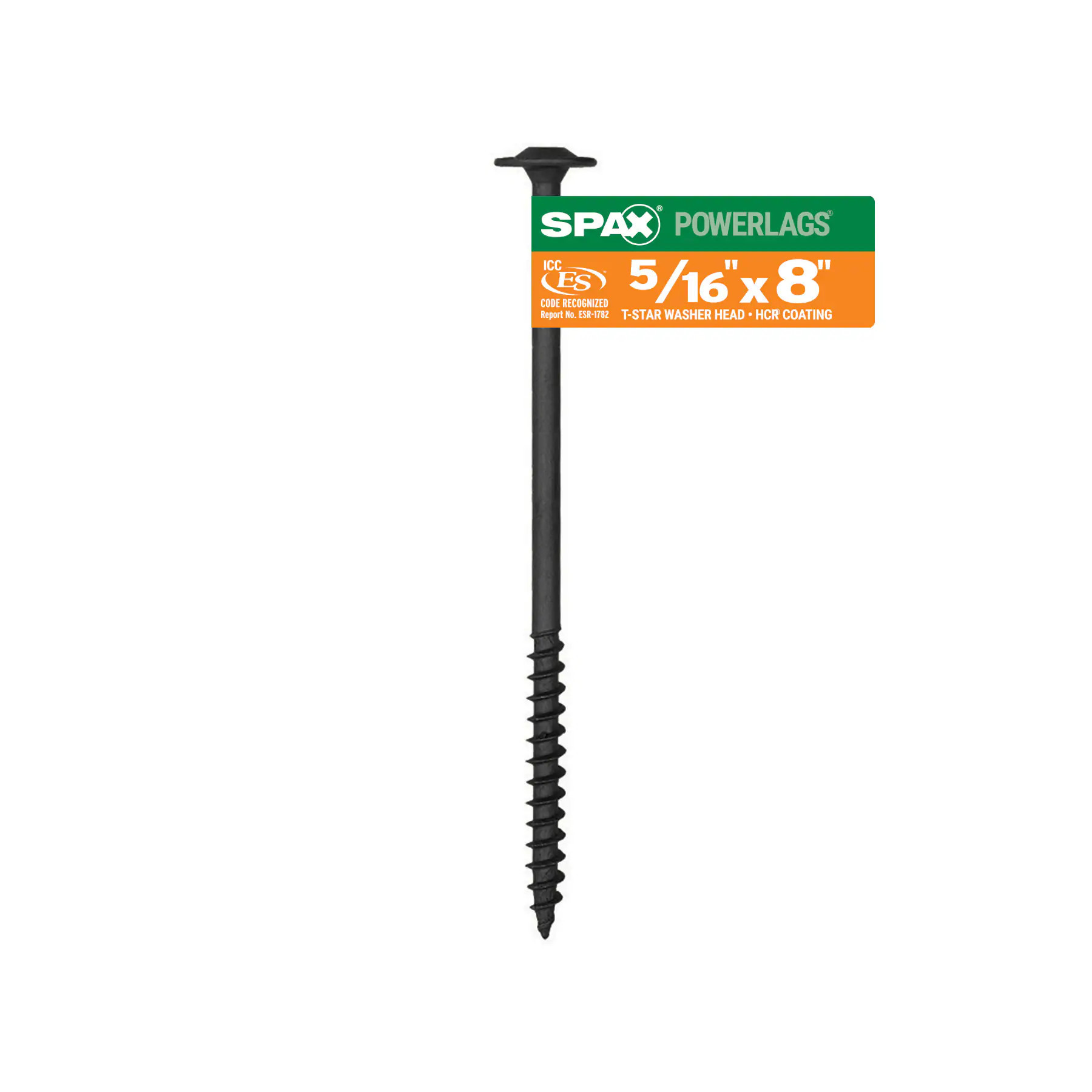 SPAX 5/16-in x 8-in Black Coated Wafer-Head Exterior Structural Wood Screws | 4581820802037 | Lowe's