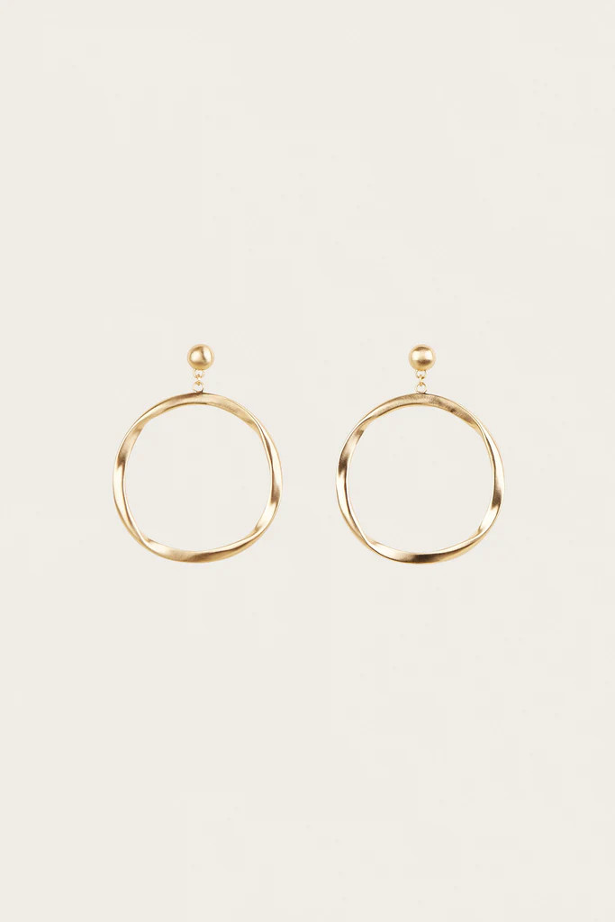 SERENA EARRING - BRUSHED BRASS | Cult Gaia - US