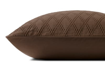 Cary Pillow PCJ-0036 Brown Cotton | Rugs Direct